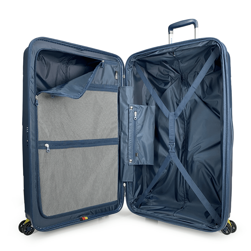 Bg berlin - zip&sup2; xlarge size (4 wheel), double security zipper, 80cm/30in luggage / suitcase, beige-null