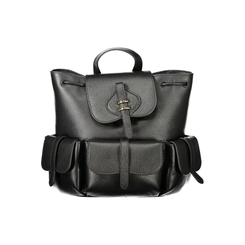 Nero leather women's backpack-null