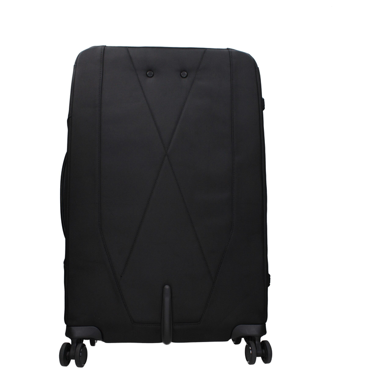 Black fabric luggage and travel-null