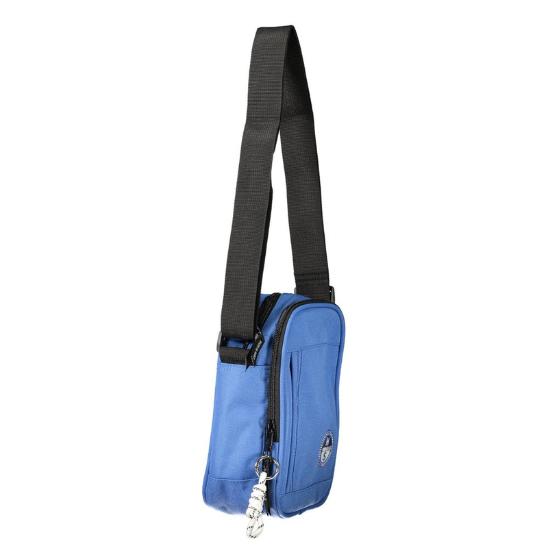 Blue polyester shoulder bag-null