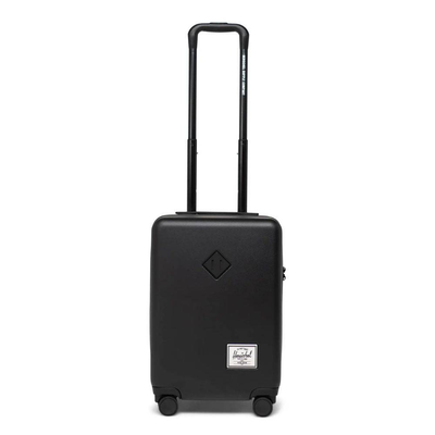 Heritage hardshell carry on luggage, Black, medium
