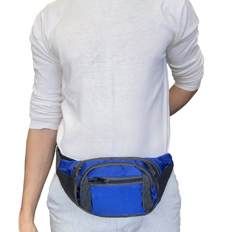 Τσαντάκι μέσης benzi μπλε bz5640-null