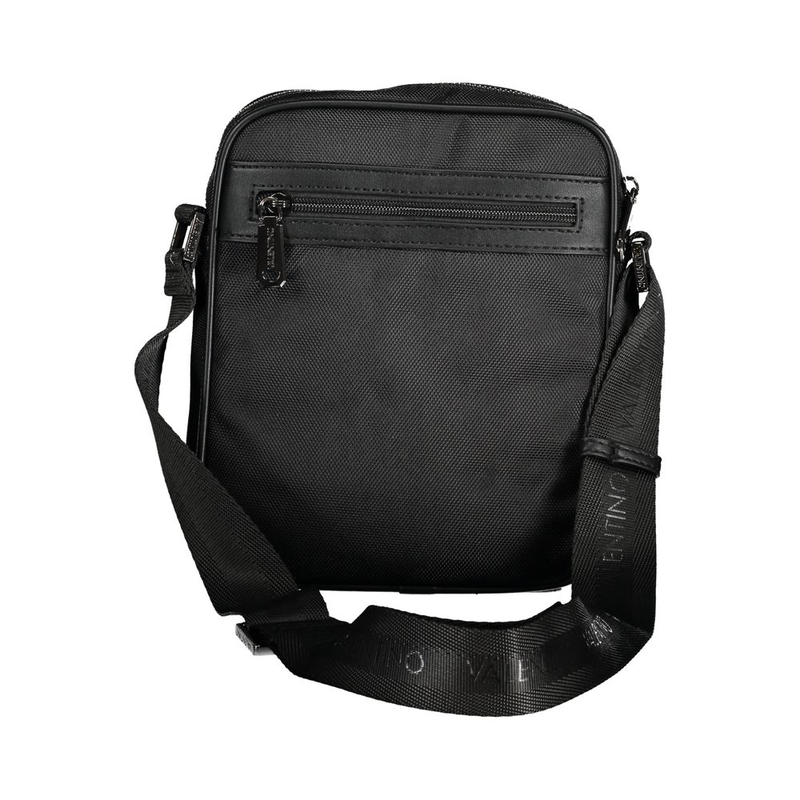 Black fabric men's shoulder bag-null