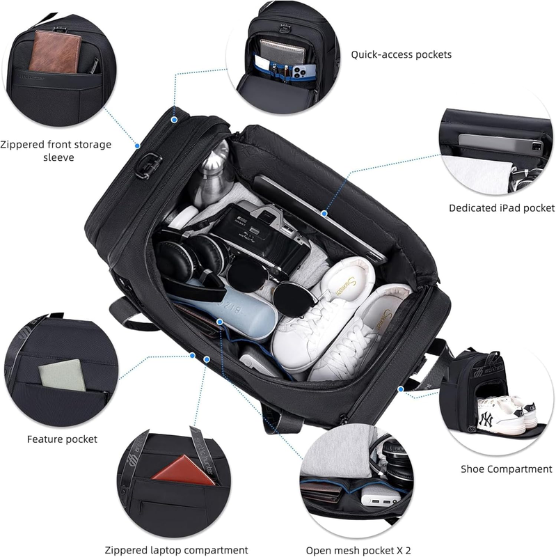 Arctic hunter alter foldable duffel bag black 30l-null