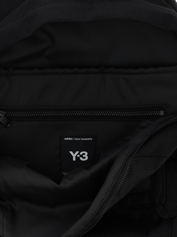 Black polyamide backpack-null