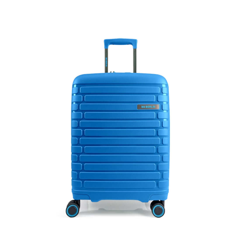 Bg berlin - soda cabin size/carry-on (4 wheel), double security zipper, 54cm/20in luggage, 10kg suitcase, back-null