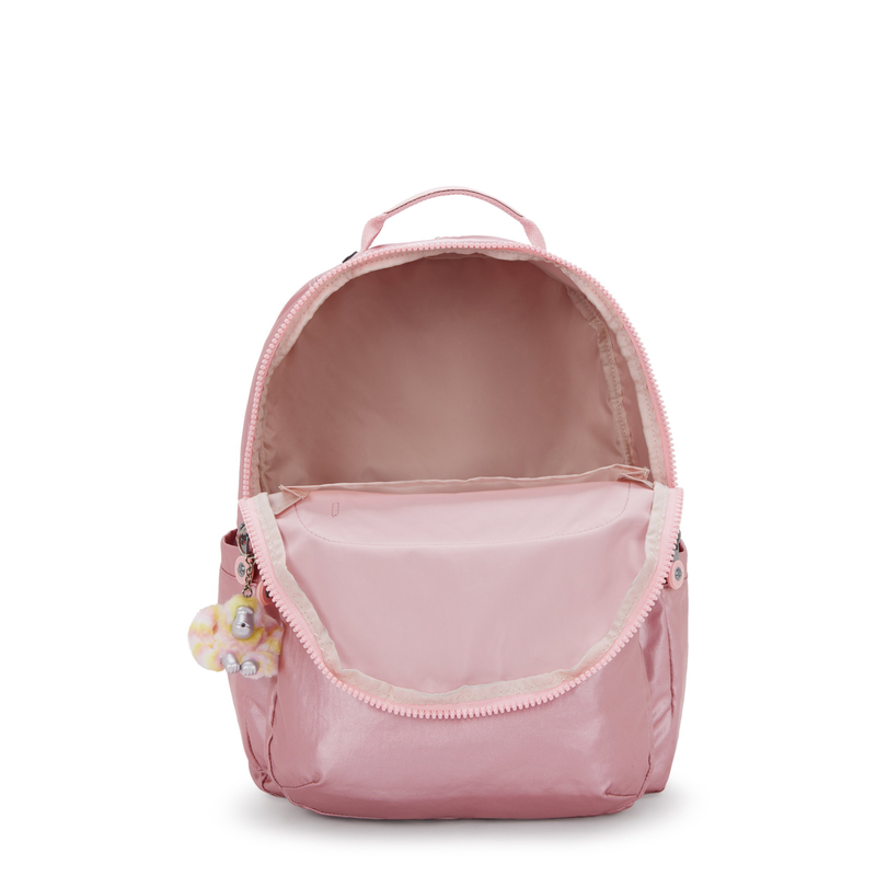 Kipling school bag seoul college extra bronze pink metallic-null