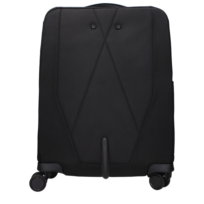 Black fabric luggage and travel-null