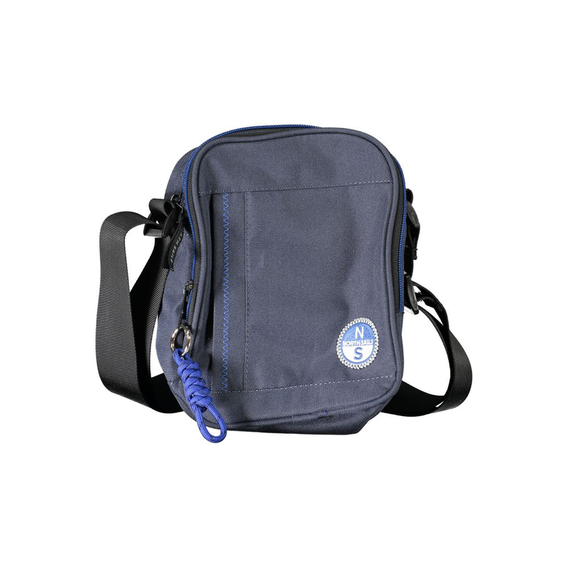 Blue polyester men shoulder bag-null