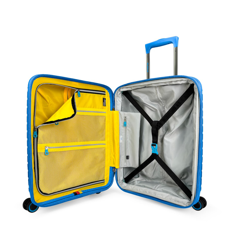 Bg berlin - soda cabin size/carry-on (4 wheel), double security zipper, 54cm/20in luggage, 10kg suitcase, back-null