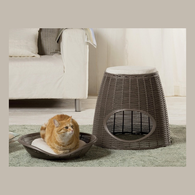 Bama pet - pasha pet home, Taupe, medium