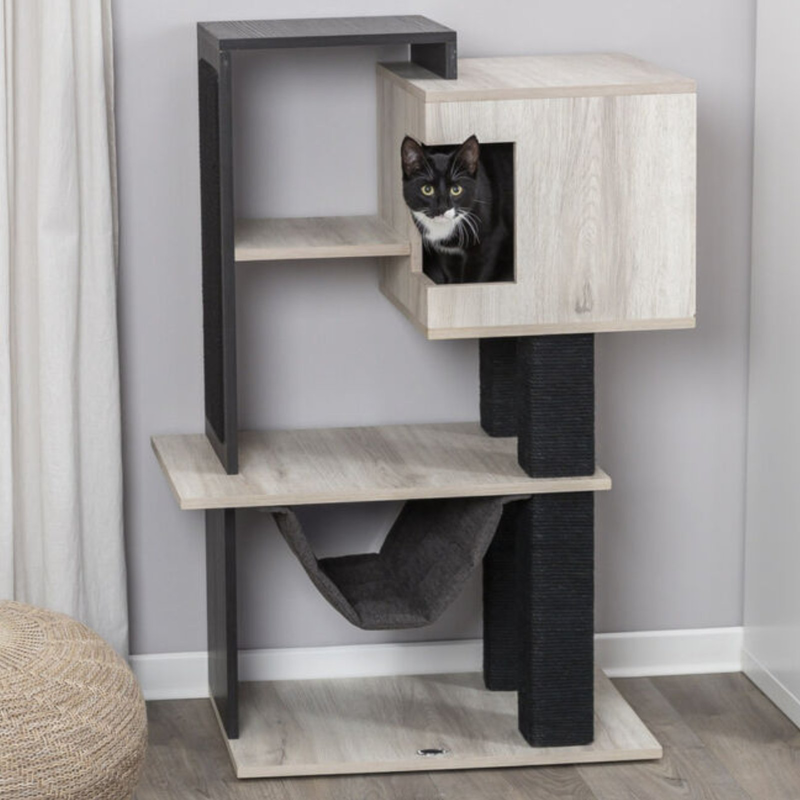 Trixie city style scratching tree 98cm grey/black, , medium-null