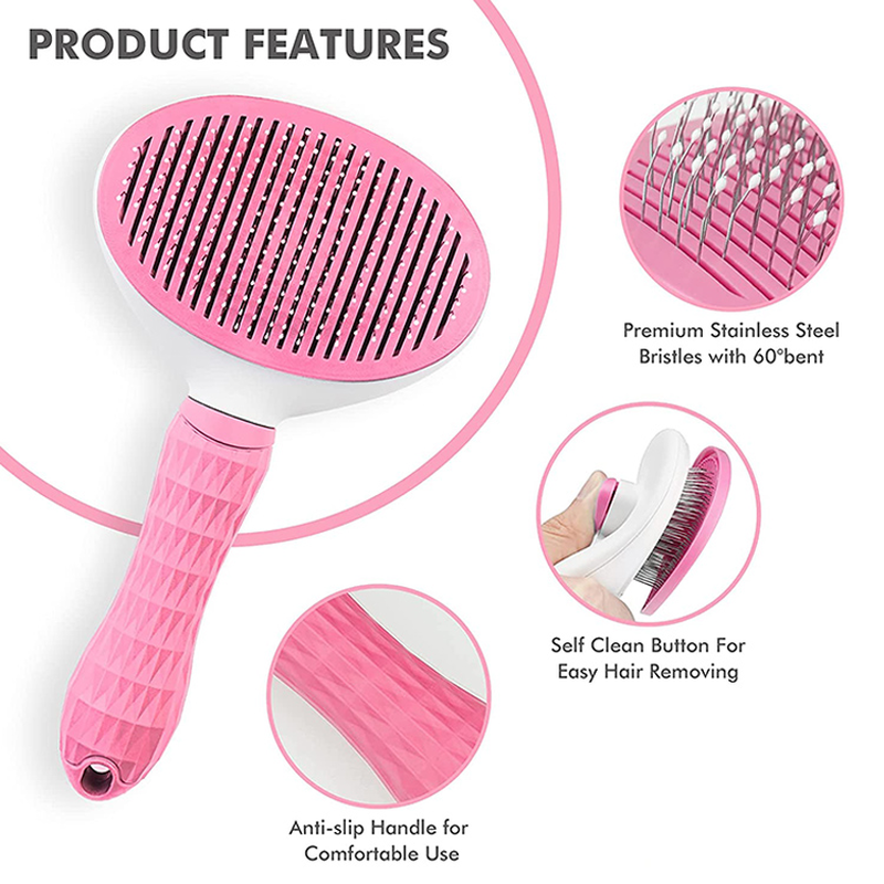 Self-cleaning hair brush-null