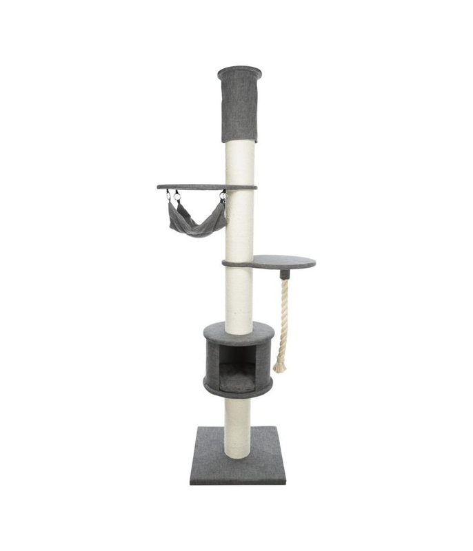 Trixie fidele cat tree xxl, floor to ceiling &chi;&rho;&omega;&mu;&alpha; grey-null