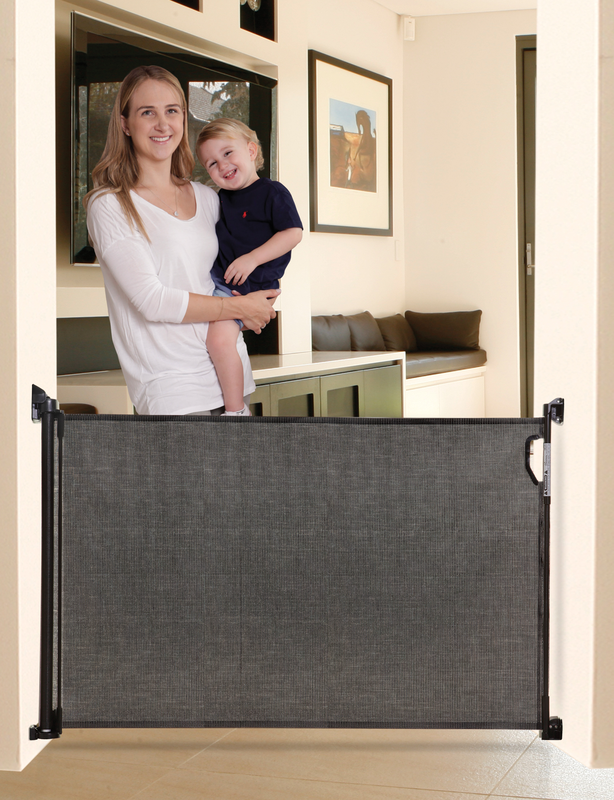 Product image: Dreambaby mesh safe gate 140cm black, , medium-null