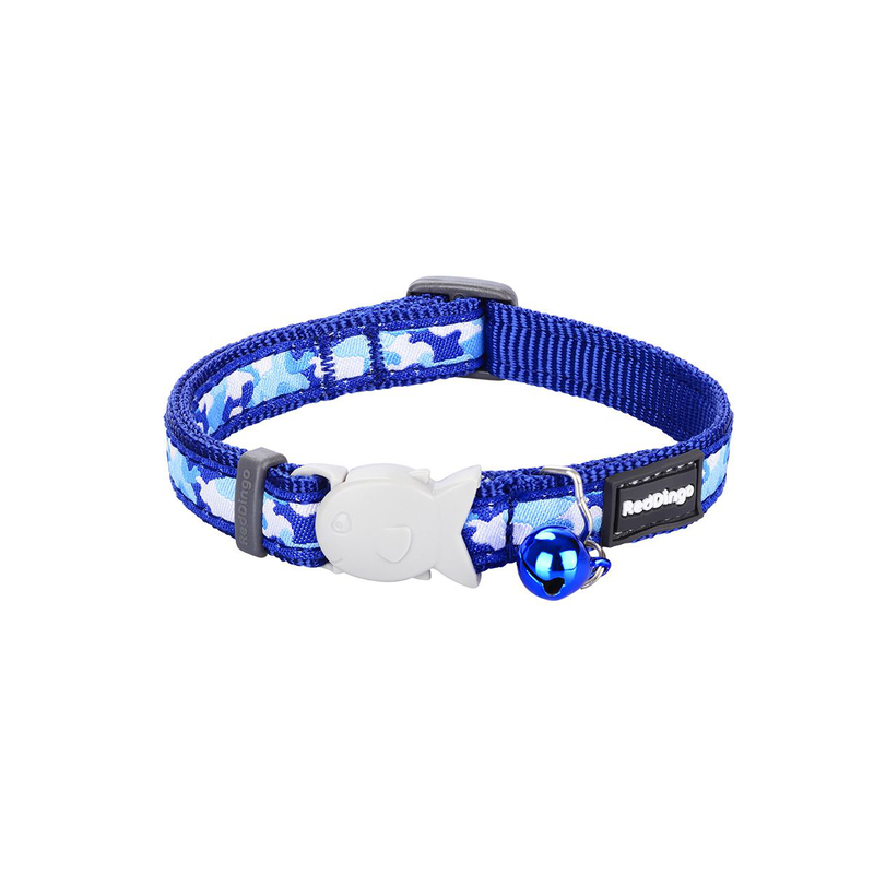 Product image: Red dingo camouflage navy cat collar - 20-32cm-null