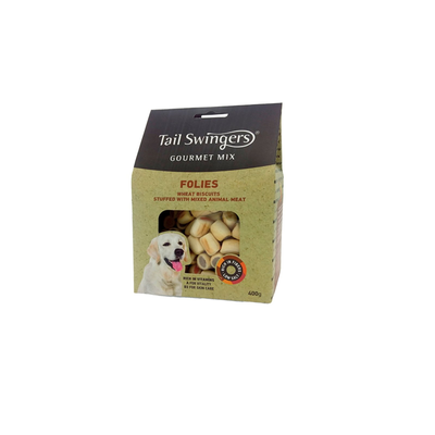 Tail swingers biscuits gourmet mix folies small 400gr, , medium