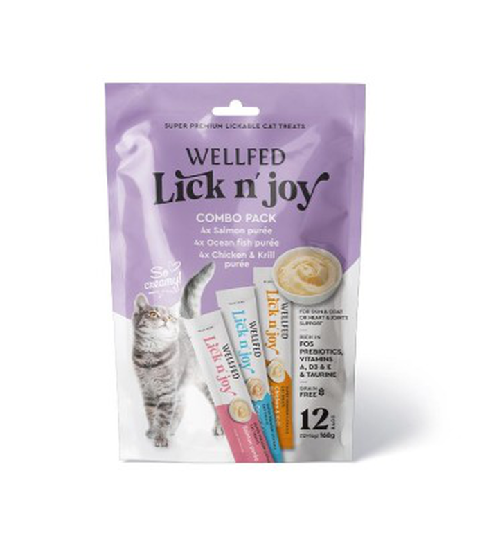 Wellfed lick n joy combo pack - 168gr-null