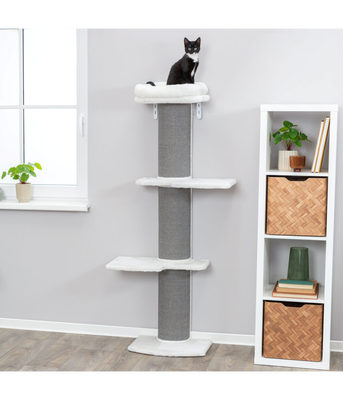 Trixie cat tree acadia with wall mounting &chi;&rho;&omega;&mu;&alpha; grey, Grey, medium
