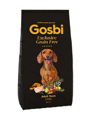 Gosbi exclusive grain free adult mini  duck 2 kg, , medium