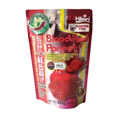 Hikari blood-red parrot+ floating fish food 333gr, , medium