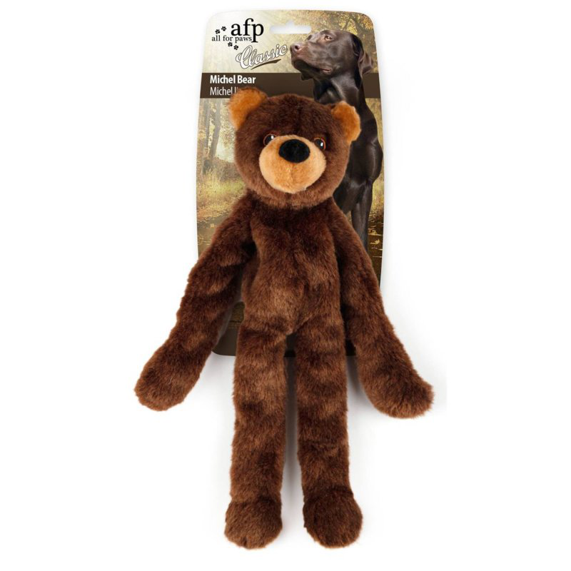 All for paws woodland classic michel bear dog toy - 100gr, , medium-null