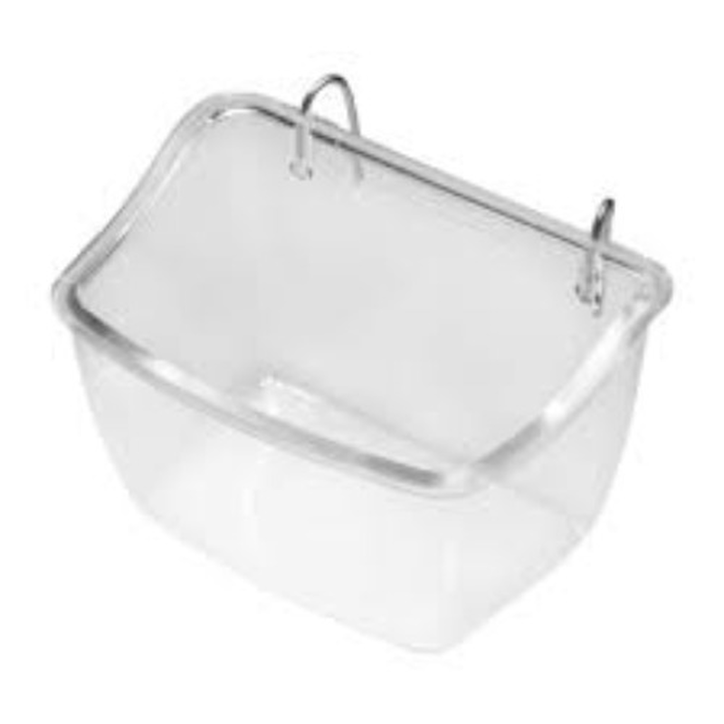 Lory transparent feeder with metal hooks, , medium-null