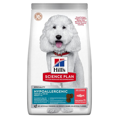 Hill's science plan mediul adult grain-free hypoallergenic salmon,  Hill's science plan mediul adult grain-free hypoallergenic salmon, , medium