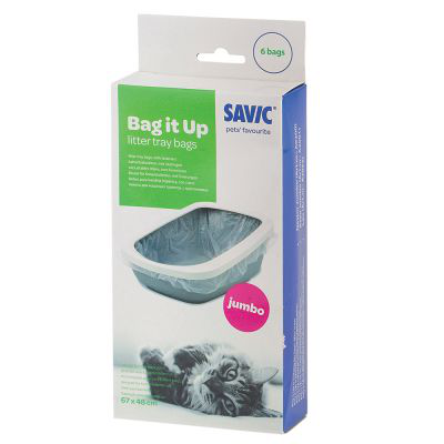 Savic bag it up cat litter pan tray liners, , medium