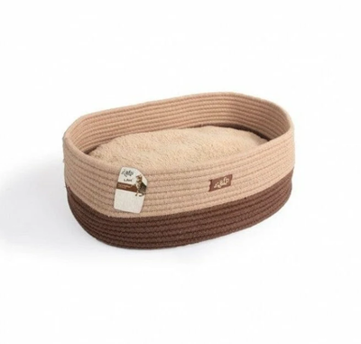 All for paws lambswool oval cat bed, , medium