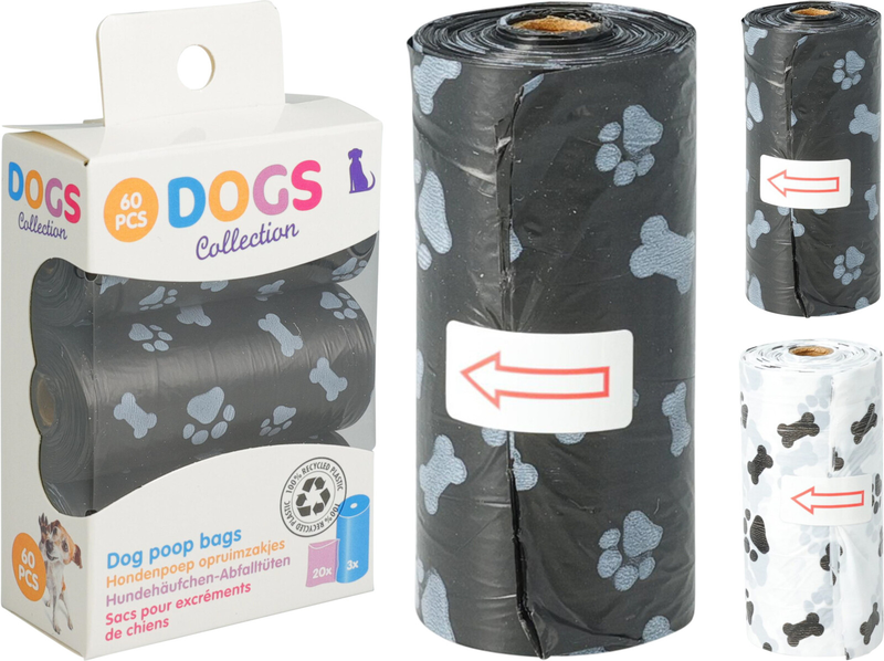 Doggy pooh bags 60pcs, , medium-null