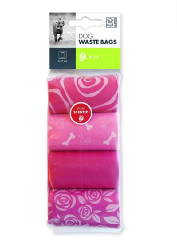 Product image: M-pets waste bags rose scent, , medium-null