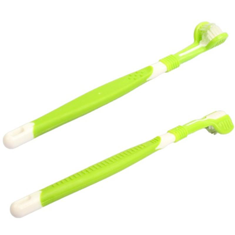 Product image: Petstar pet toothbrush with 3-sided head 2 pieces - assorted colors, , medium-null