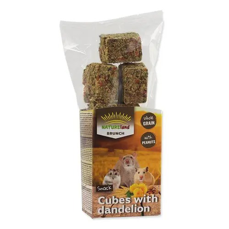 Nature land brunch delicacy whole grain cubes with dandelion 90 g, , medium-null