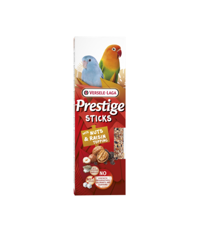 Versele laga prestige sticks small parrots with nuts & raisin topping &sigma;&upsilon;&sigma;&kappa;&epsilon;&upsilon;&alpha;&sigma;&iota;&alpha; 60g-null