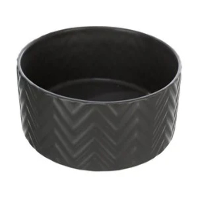 Trixie ceramic bowl dog black - 1-6-l, , medium-null