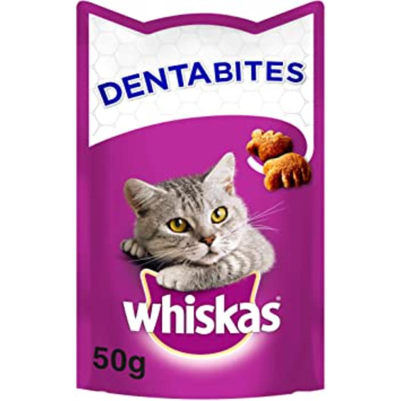 Product image: Whiskas dentabites cat treats chicken 50g, , medium-null