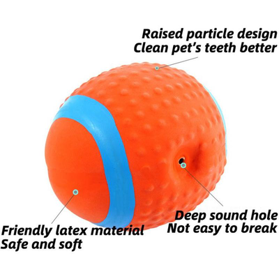 Squeaky ball toy for dogs, Blue, medium