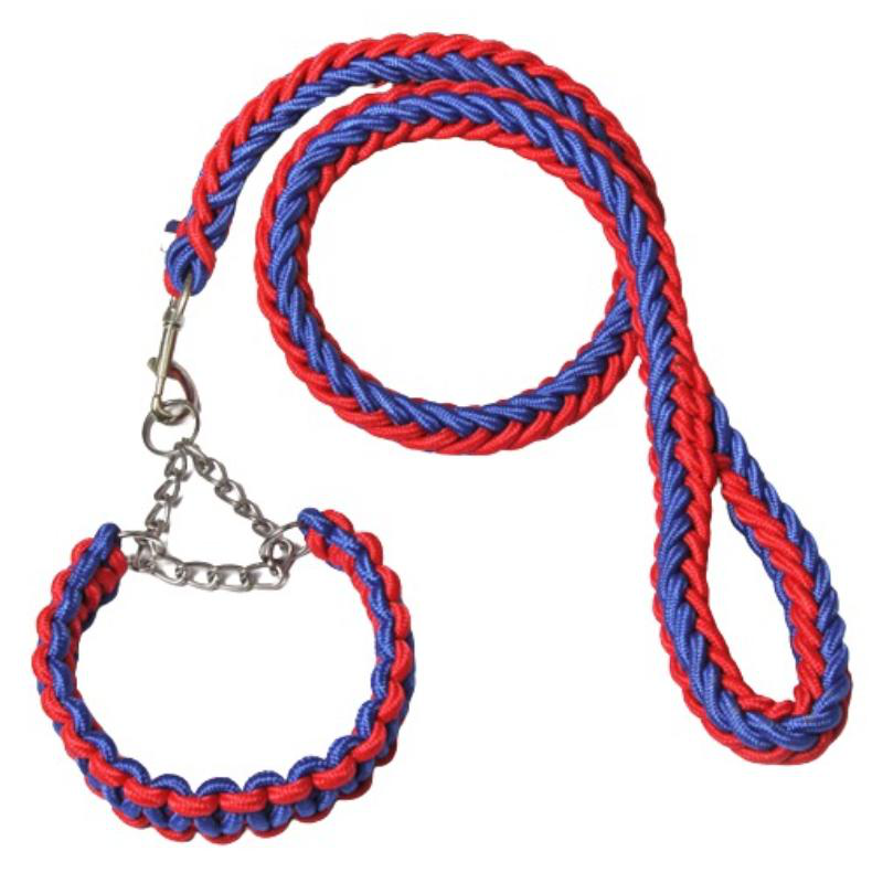Product image: Thick rope dog leash with collar 130cm, , medium-null