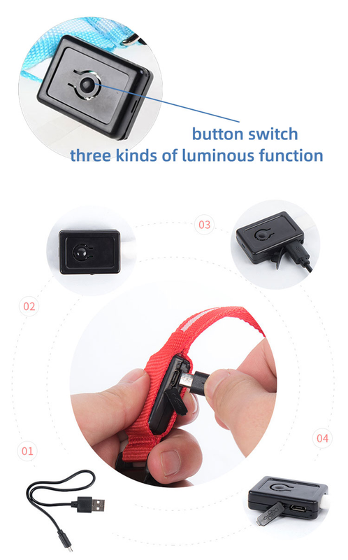 Led USB collar for pet-yellow-null