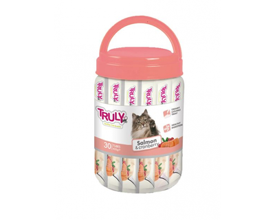 Truly - creamy lickables salmon cranberry - 70gr, , medium