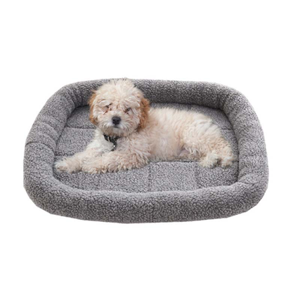 Pet wool warm bed - grey 60x50cm, Grey, medium