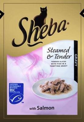 Sheba wey cat food salmon 85gr, , medium