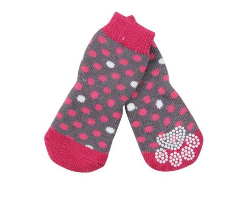 Pawise anti slip socks with dots 4pcs-null