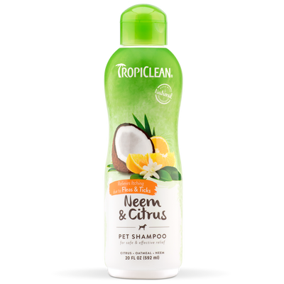 Tropiclean  shampoo for dogs opti neem & citrus fleas & ticks 592ml, , medium