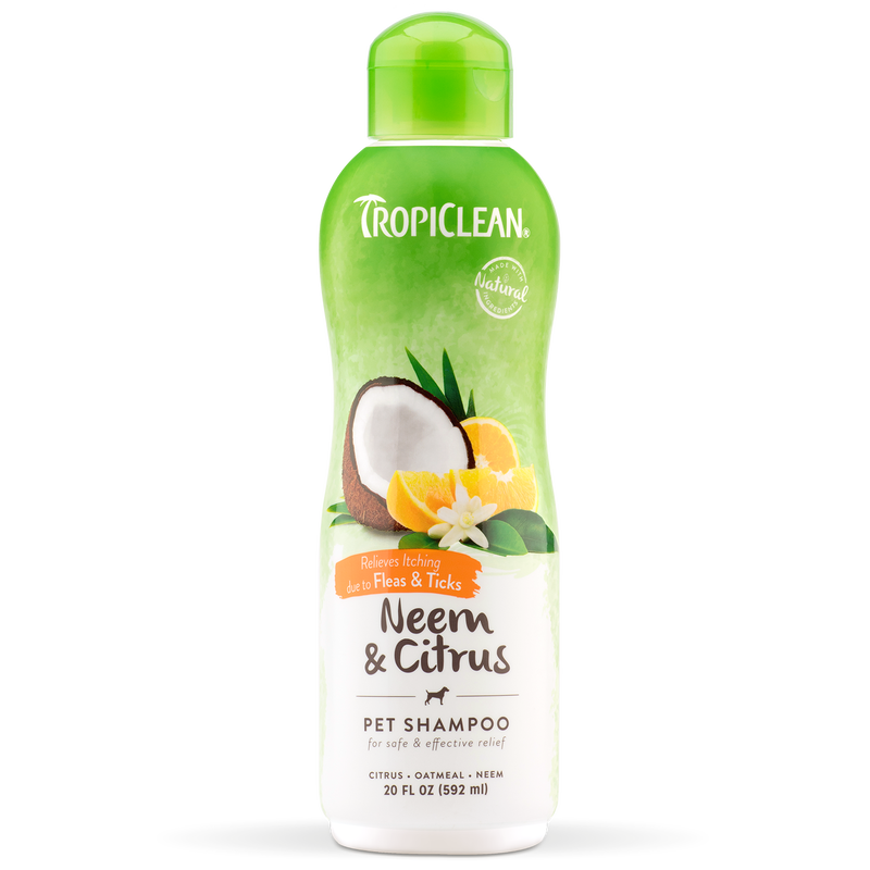 Tropiclean  shampoo for dogs opti neem & citrus fleas & ticks 592ml-null