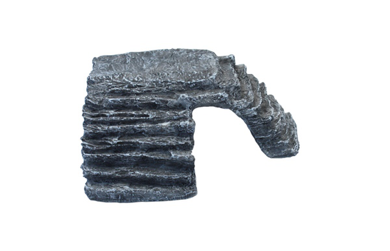Basking platform corner ramp lg 28x24x11cm/grey, , medium-null