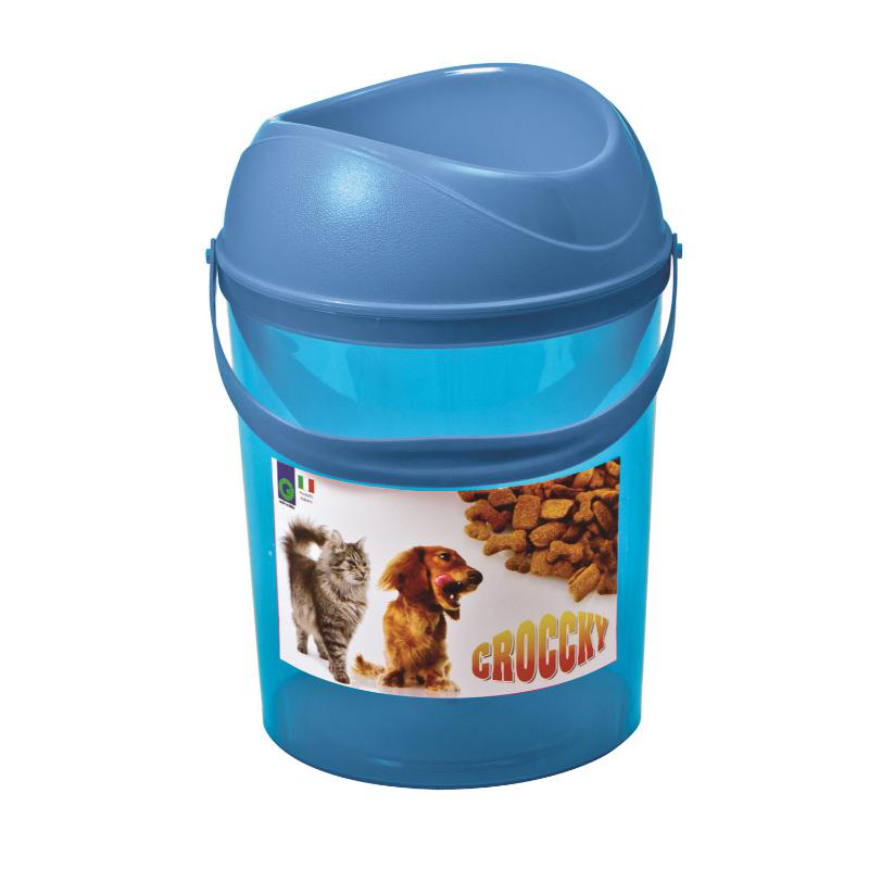 Georplast food bucket wth bowl 5.5l - assorted colors-null