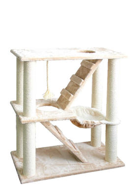 Cat scratcher 2 floors with stairs, , medium