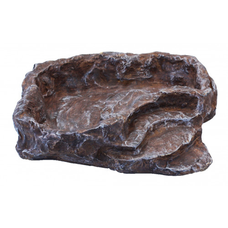 Terraced dish lg 26x25x5.5cm/brown, , medium-null